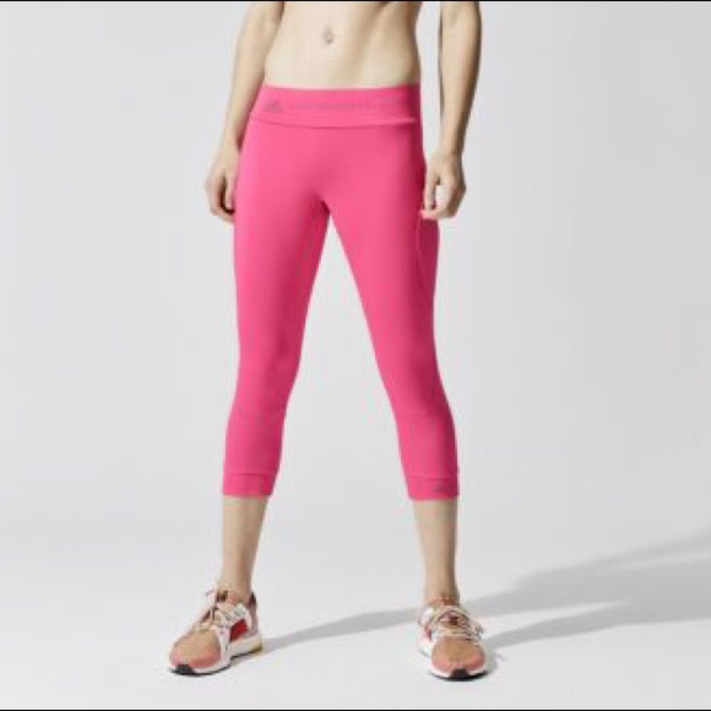 Adidas Stella McCartney Pink Cropped 3/4 Leggings
